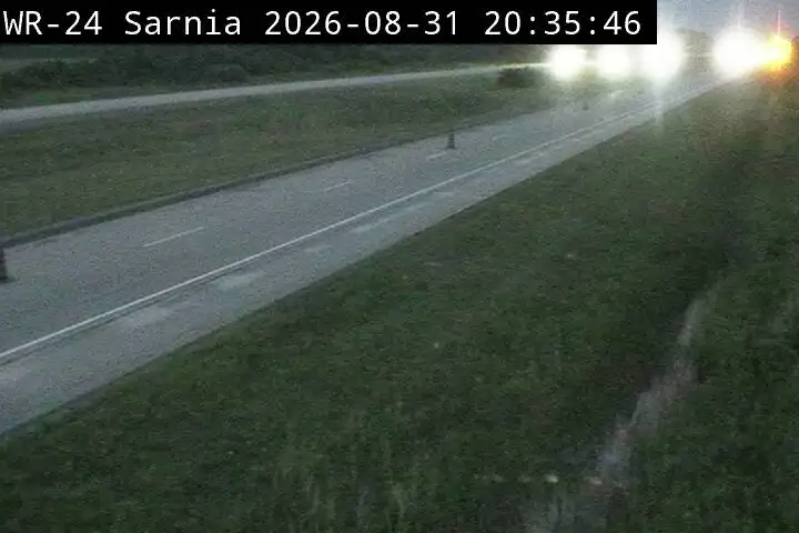 Highway 402 near Camlache Road looking east
