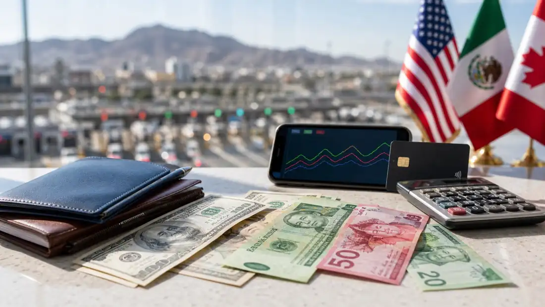 Currency exchange before a border trip