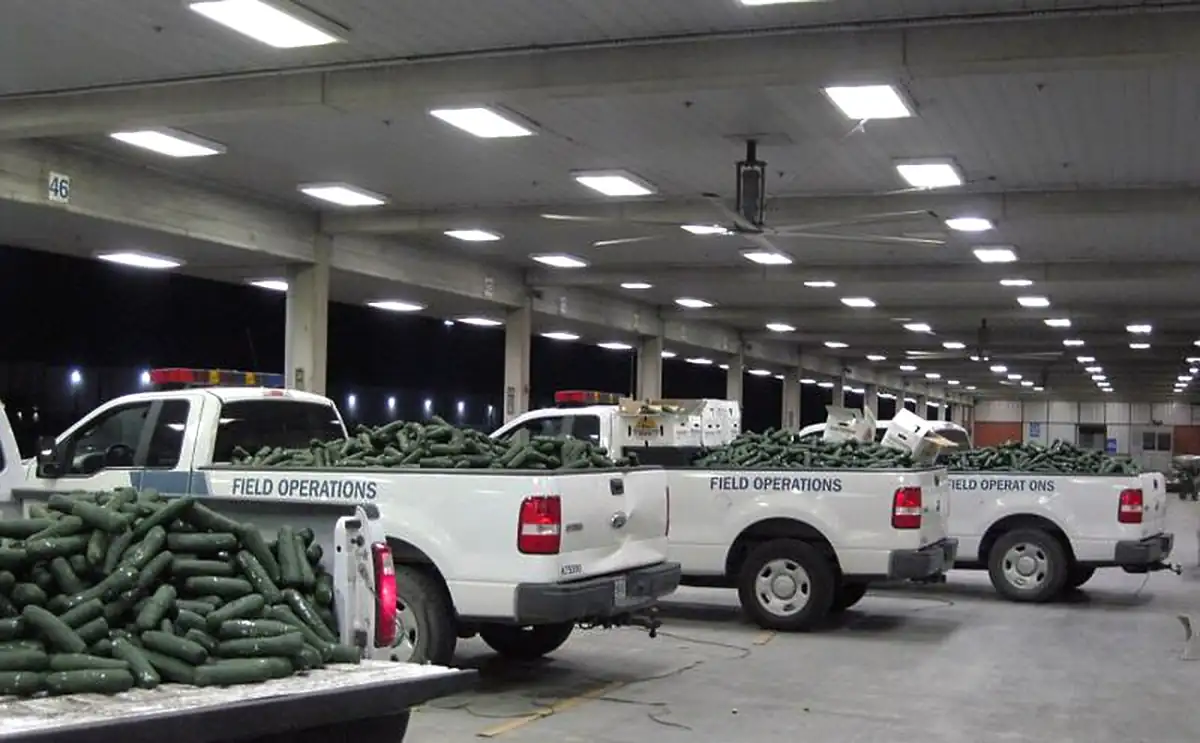 Pharr International Bridge border inspection area