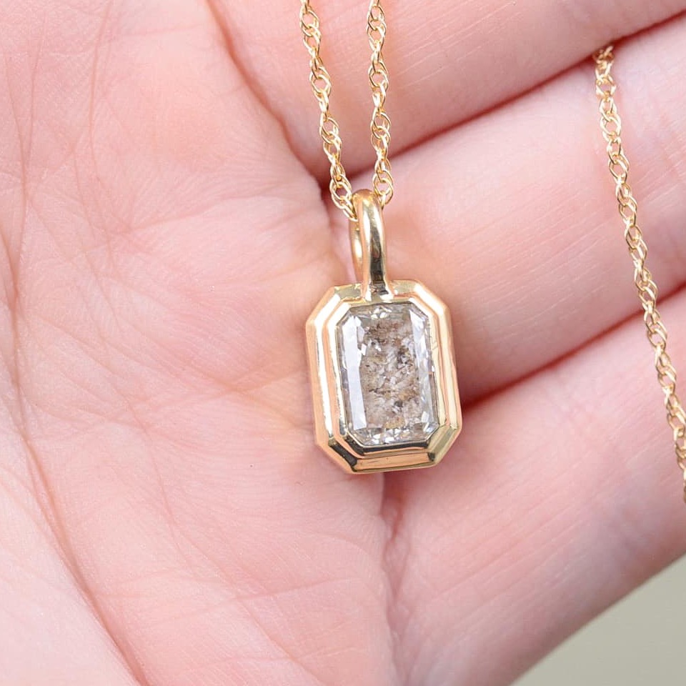 Close view of Sugarberry Memorials handmade pendant jewelry